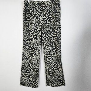 Joe Fresh Pants Womens Grey Beige Wide Cut Loose Pockets Size L